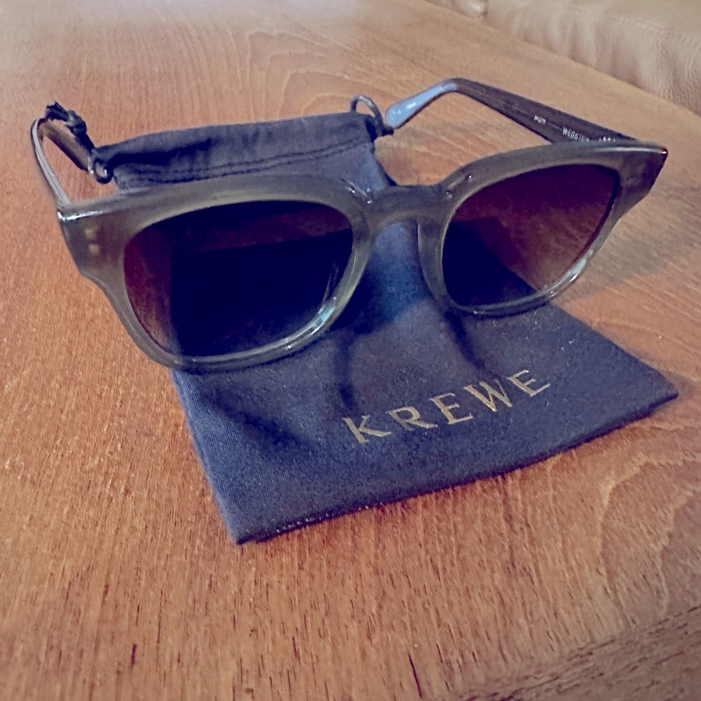 Krewe Webster sunglasses. Barely worn. Like new